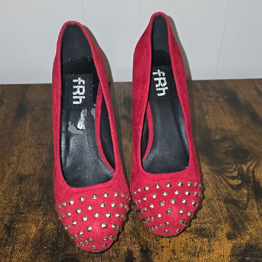 FRH Red Studded Women's Shoes